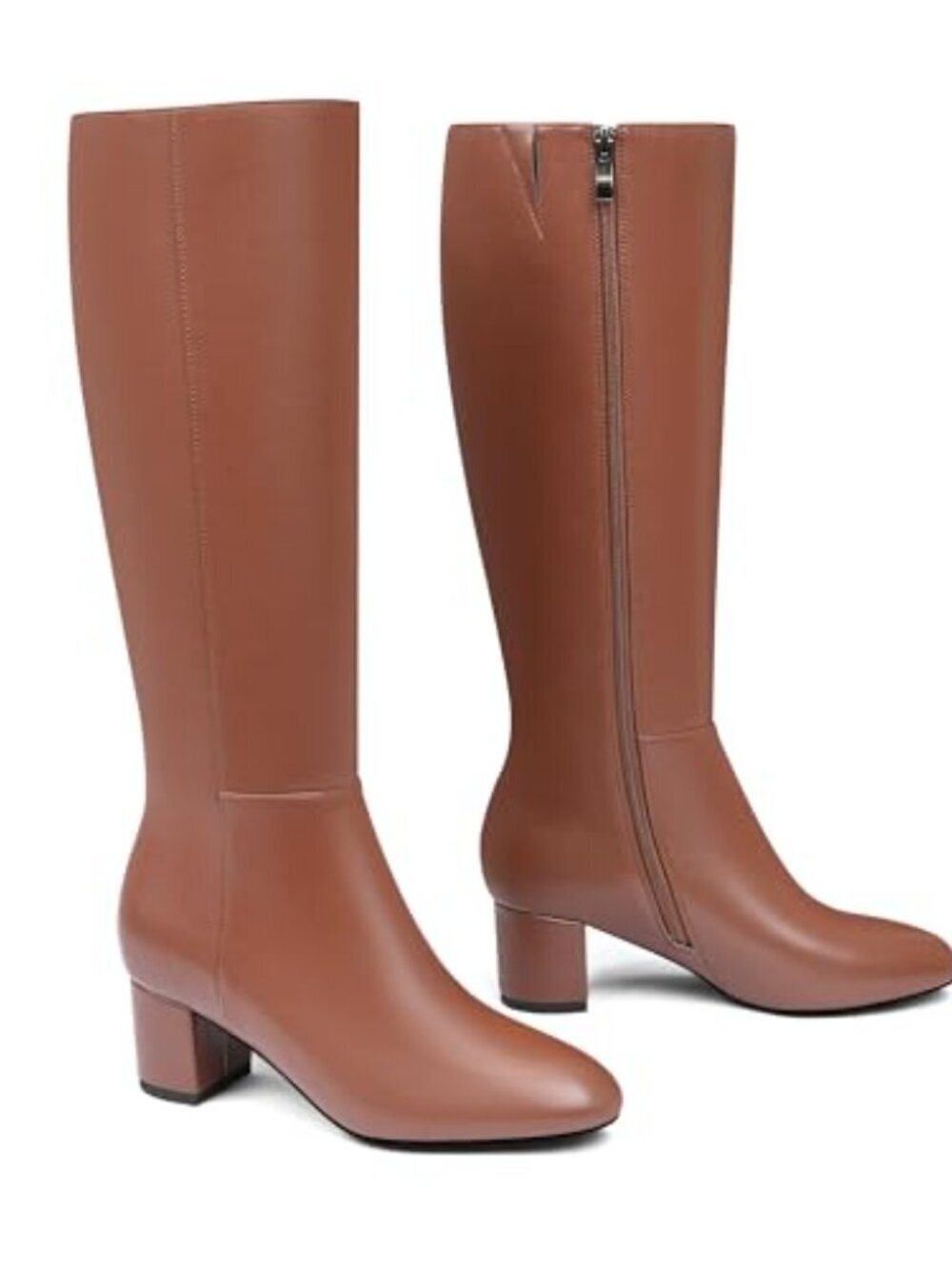 🆕 Knee High Boots Women Block Chunky Heel Women Boots Long Boots Comfortable - Picture 2 of 4